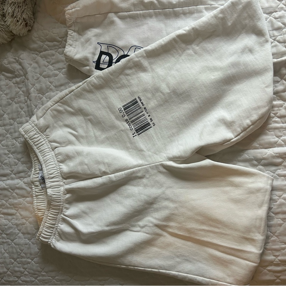 Mayfair It Costs Zero Dollars Sweats in White